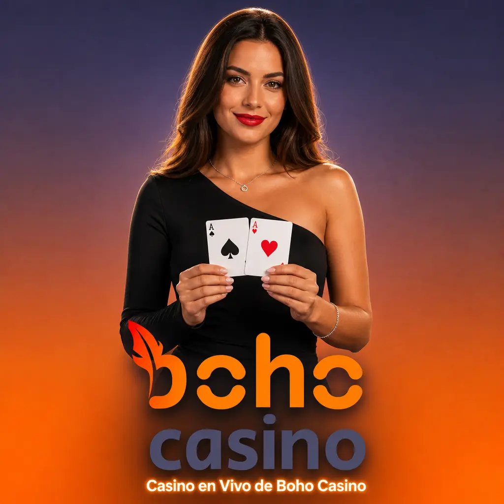 Casino en vivo de Boho Casino con ruleta, blackjack, bacará, póker y game shows con crupier humano 24 horas