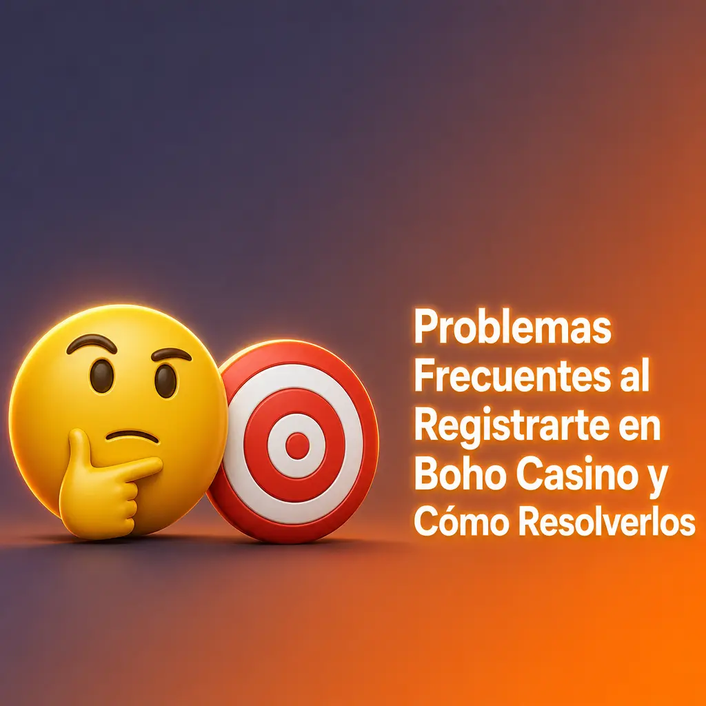 Tabla con problemas comunes al registrarte en Boho Casino y sus soluciones: correo, DNI, depósito, contraseña y cuenta bloqueada.
